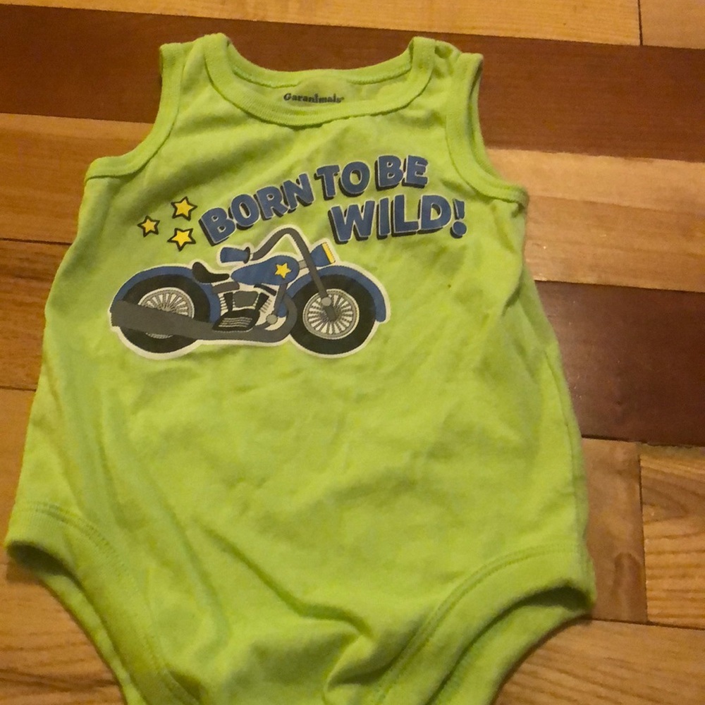 🍄Born to be wild motorcycle onesie- 12M